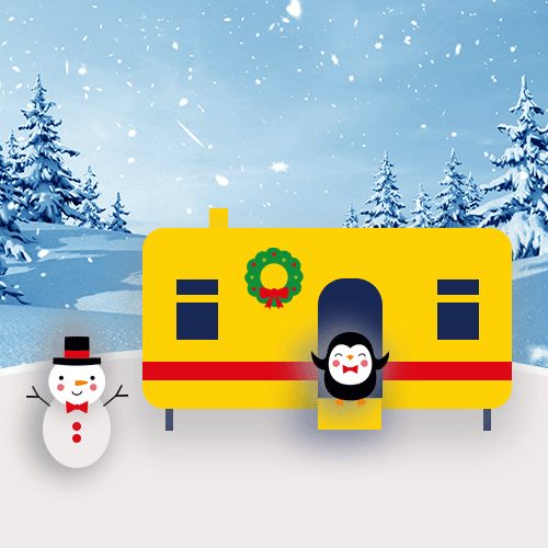 Advent Calendar Day 7 Static Caravan Insurance - snowman with 2 buttons