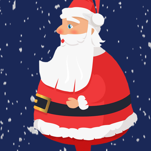 Advent Calendar Day 8 Martial Arts Insurance - blue-eyed Santa