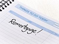 Image of remortgaging reminder in diary