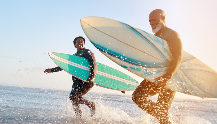 Paddleboarders On Sports Travel Holiday