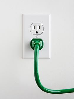 electricty plug green efficient power energy