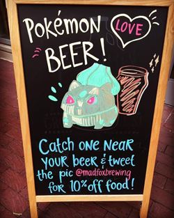 Pokemon bar sign marketing tip_