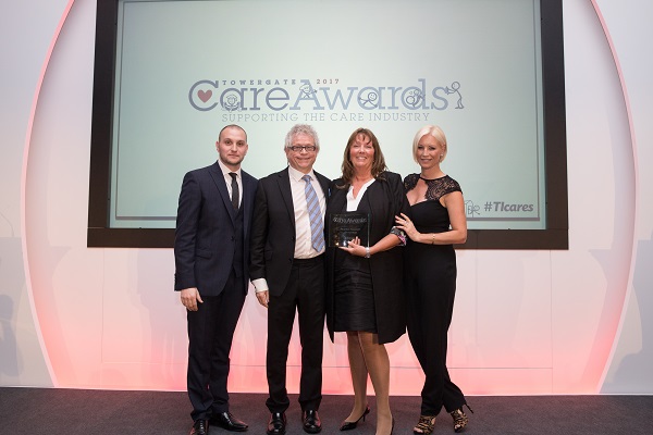 Richard Webb, Louis Selwyn from CCGA, Practice Manager of the Year Kate Carr, Denise Van Outen