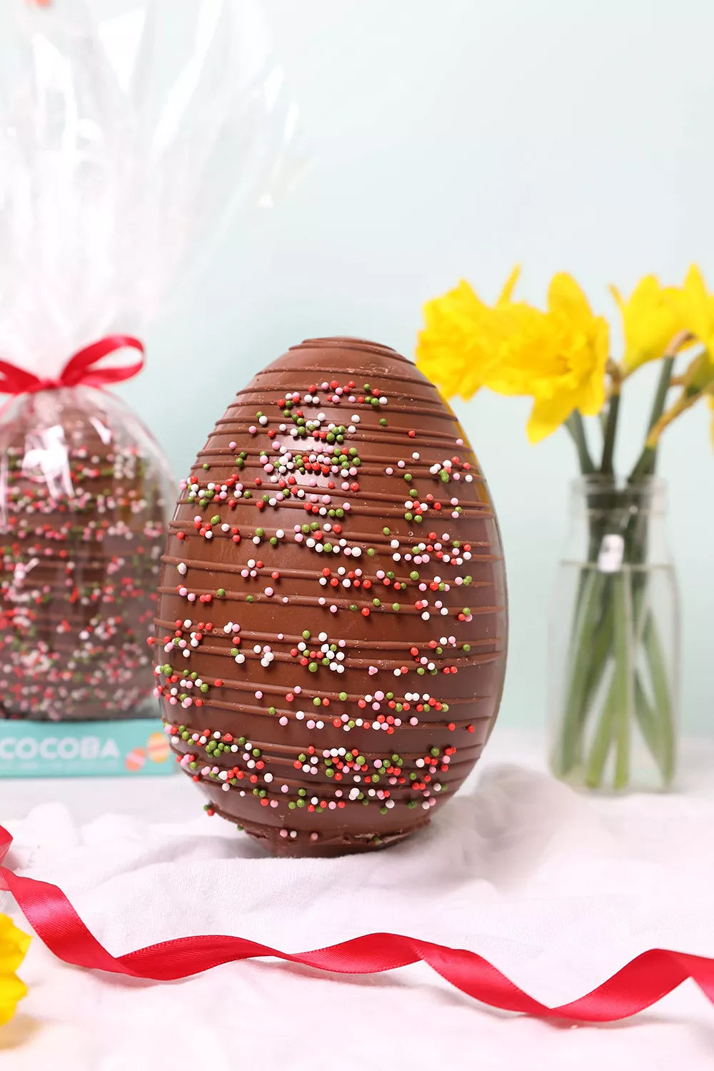 Coloured Sprinkles Milk Chocolate Drizzled Easter Egg