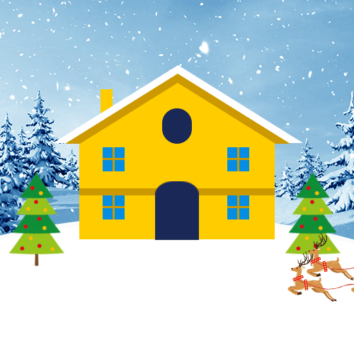 Advent Calendar Day 9 Home Insurance - house with blue windows