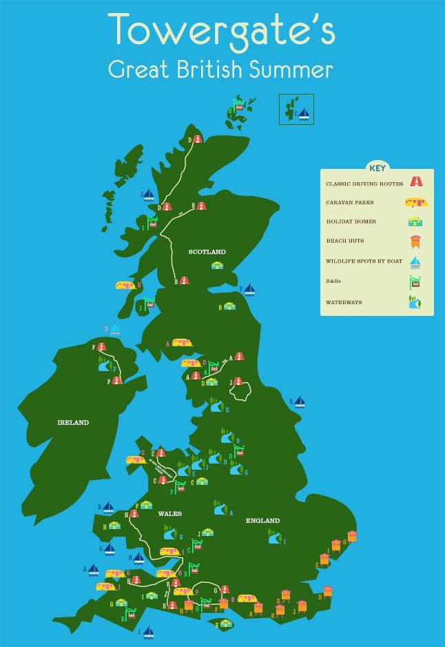 towergate great british summertime map